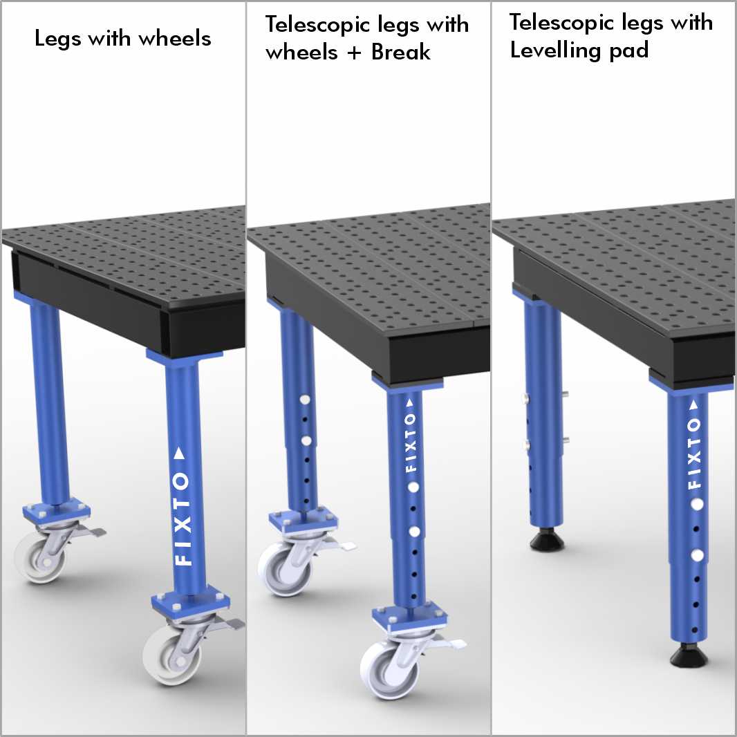 2D MODULAR WELDING TABLE 1000mm x 1000mm